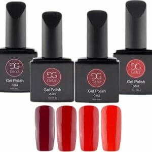 Gelzz Gellak - Gel Nagellak - Business RED collectie - Rood - Dekkende kleur - 10ml