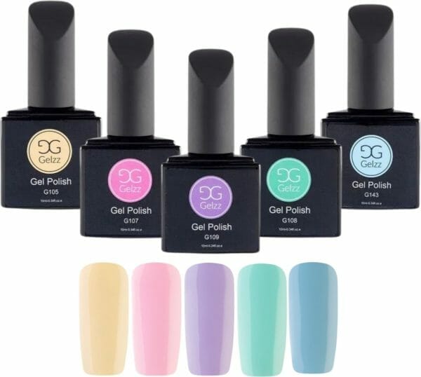 Gelzz gellak - gel nagellak - pastel collectie - pastel - dekkende kleur - 10ml