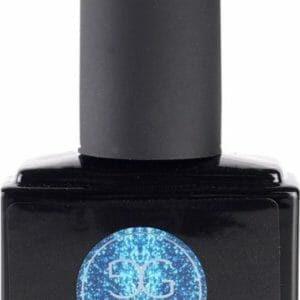 Gelzz Gellak - Gel Nagellak - kleur Platinum Deep Sea P6 - BlauwGlitter - Dekkende kleur - 10ml