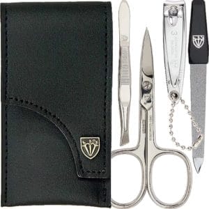 Germany Anzio IV manicure set nagelset echt leer