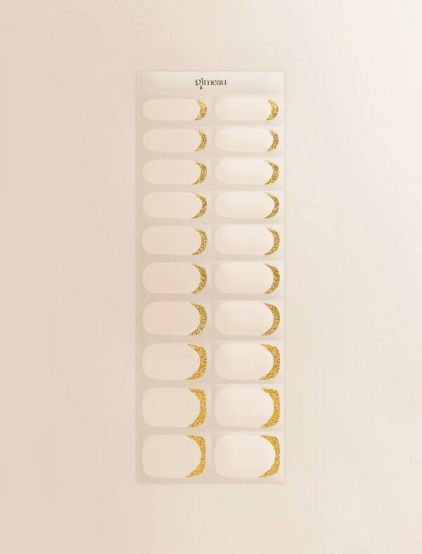 Gimeau - gel nail sticker - gouden randje