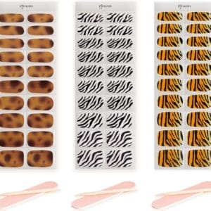 Gimeau - Gel Nail Stickers - Animal Set 3 pack