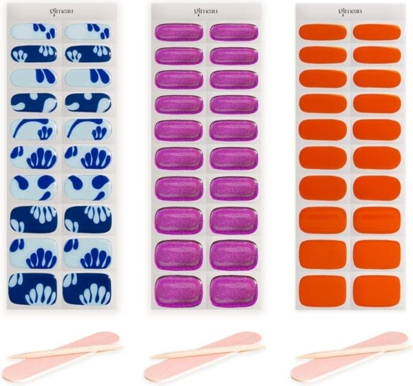Gimeau - gel nail stickers - nail art 3 pack