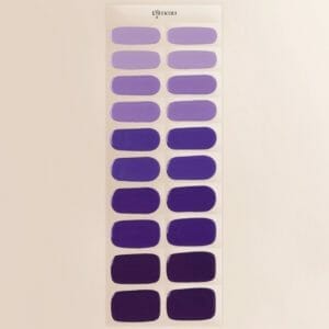 Gimeau - Gel Nail Stickers - Purple Rain - Paars - Licht en donker