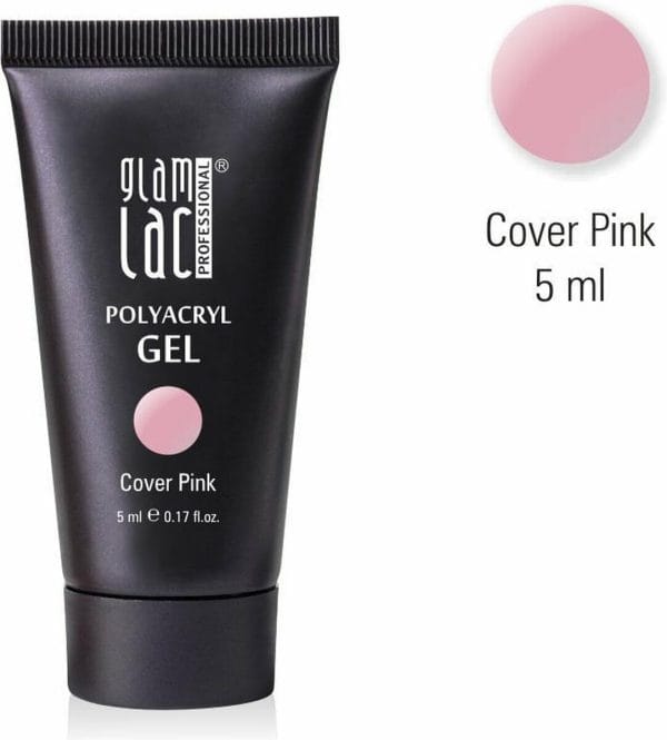 Glamlac Polygel - Polyacryl Gel Cover Pink 5 ml- Professioneel product - Salon kwaliteit - Mini verpakking