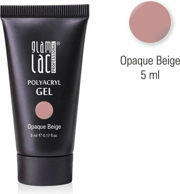Glamlac Polygel - Polyacryl Gel Opaque Beige 5ml- Professioneel product - Salon kwaliteit - Mini verpakking