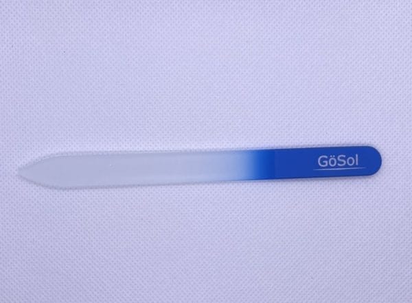 Glasvijl voor nagels | merk gösol | geschikt voor broze nagels | maxi| kleur blauw