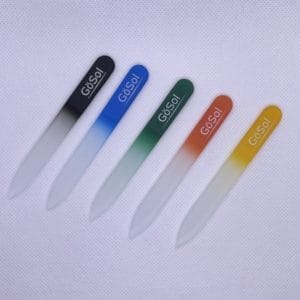 Glasvijl voor nagels | merk Gösol | geschikt voor broze nagels | mini | kleur roze