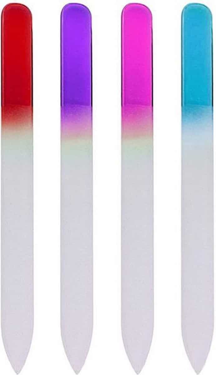 Glazen Nagelvijl - 4 Kleuren - Glasvijl - Manicure - oDaani