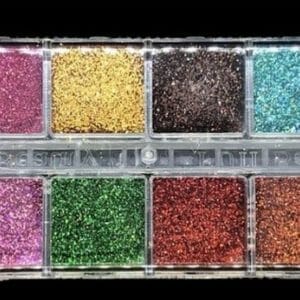 Glitterbox 2 - Glitters - Nail art - Glitter nagels - Nagelverzorging - Nail art tools - 12 verschillende kleuren glitters - Nageldecoratie - Nagelverzorging - Polygel - UV gel - Acryl nagels - Gel nagels - Nagelstyliste