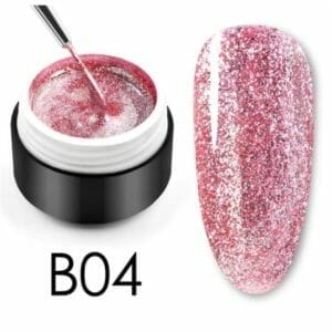 Glittergel B04 - UV gel - Gellak - Nagelverzorging - Nagelversiering - Nail art - Glitters