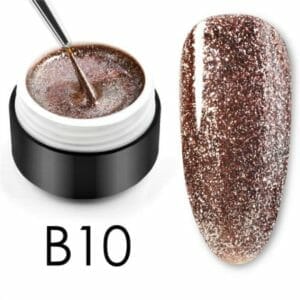 Glittergel B10 - UV gel - Gellak - Nagelverzorging - Nagelversiering - Nail art - Glitters