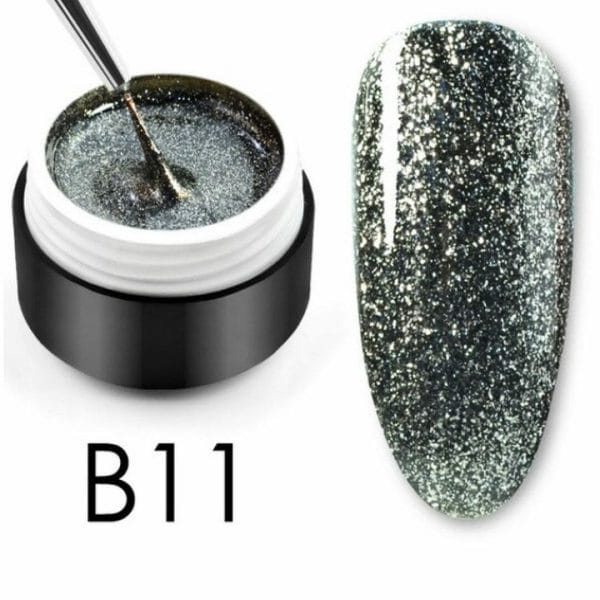 Glittergel B11 - UV gel - Gellak - Nagelverzorging - Nagelversiering - Nail art - Glitters