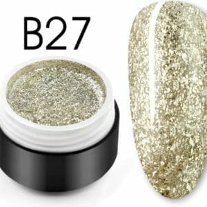 Glittergel B27 - Glitters - Nailart - Nail art glitters - Gellak - Nagelversiering - Nagelverzorging - Nail art tools - Glitter gellak - 5ml - Mooie glitters