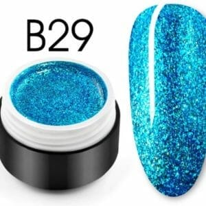 Glittergel B29 - Glitters - Nailart - Nail art glitters - Gellak - Nagelversiering - Nagelverzorging - Nail art tools - Glitter gellak - 5ml - Mooie glitters