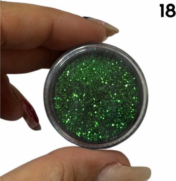 Glitters 15ml kleur 18 - Veel glitters - Nailart glitters - Losse glitters - Nails - Nagelstyliste - Acrylpoeder - Polygel - UV gel - Glitters mengen - Nagelsalon