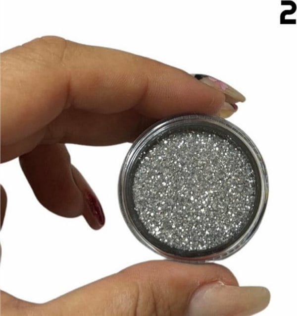 Glitters 15ml kleur 2 - Veel glitters - Nailart glitters - Losse glitters - Nails - Nagelstyliste - Acrylpoeder - Polygel - UV gel - Glitters mengen - Nagelsalon