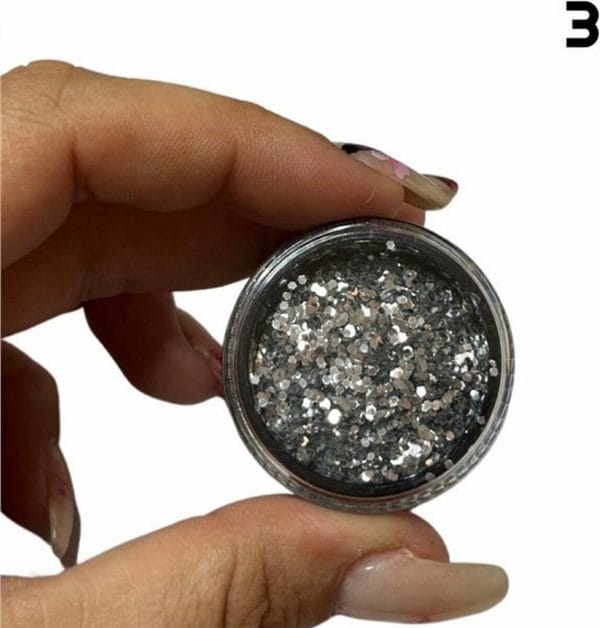 Glitters 15ml kleur 3 - Veel glitters - Nailart glitters - Losse glitters - Nails - Nagelstyliste - Acrylpoeder - Polygel - UV gel - Glitters mengen - Nagelsalon