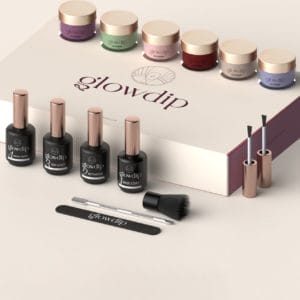 Glowdip Dipping Powder Starterset - 6 Kleuren - Nagellak - Nagel Poeder - Inclusief Verwijder Basics
