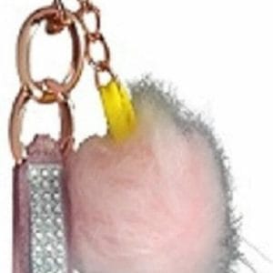 Grote Sleutelhanger Steentjes bont hanger roze goud kleur steentjes fluffy voor sleutels hanger cadeau tip verjaardag kind Sleutelhangers Tashanger tas glitter decoratie meisje kado