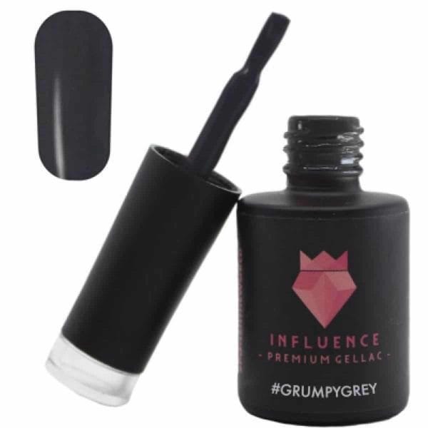 #Grumpygrey - Influence Gellac - UV/LED Gellak - Gel nagellak - Gel lak - Grijs - 10 ml