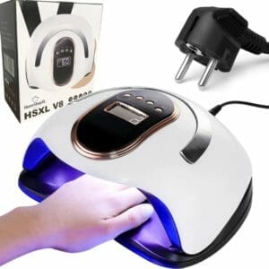 HSXL BQ V8 - Professionele Nageldroger voor Gel Nagels - Nagellak Droger met UV LED Lamp en Timer voor Gelnagels - Nageldrogerlamp met LED Lampjes voor Nagel Gellak - Nagellamp geschikt voor Manicure en Pedicure - Nagellakdroger Hardener