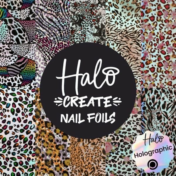 Halo Create Transfer foil "Luipaardmotief" - 10 stuks in box - Nagel folie - Nail art