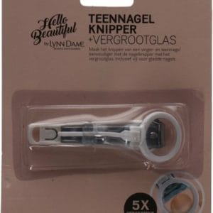 Hello beautiful | Teennagel knipper met vergrootglas | Nagelknipper | 5 x vergrotend | Met nagelvijl | Nagels knippen