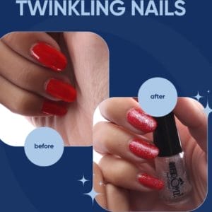 Herome Twinkling Nails Set - feestelijke (kerst)nagels met een subtiele glitterlak