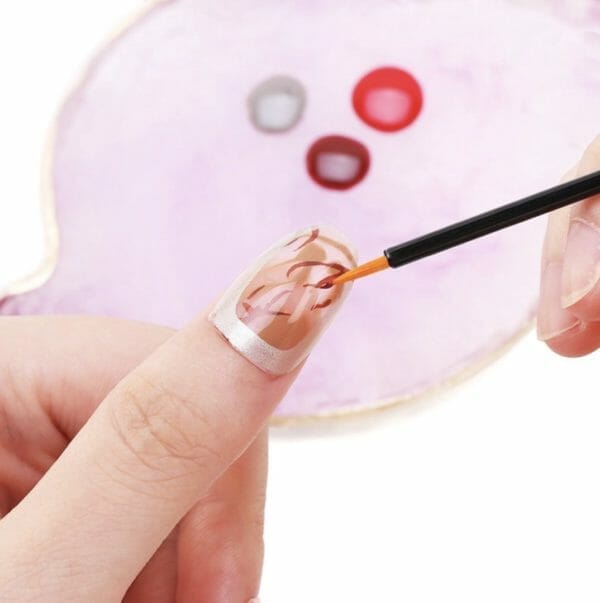 Hiden | herbruikbare nail art kwasten - hygiënische nagel penselen - nagel penselen voor beginners - betaalbare nail art tools - nagel penselen voor gel lak en nagellak | 5 stuks