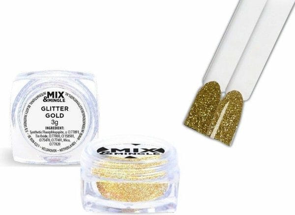 IBP Mix & Mingle Nail Art glitter gold 3gr