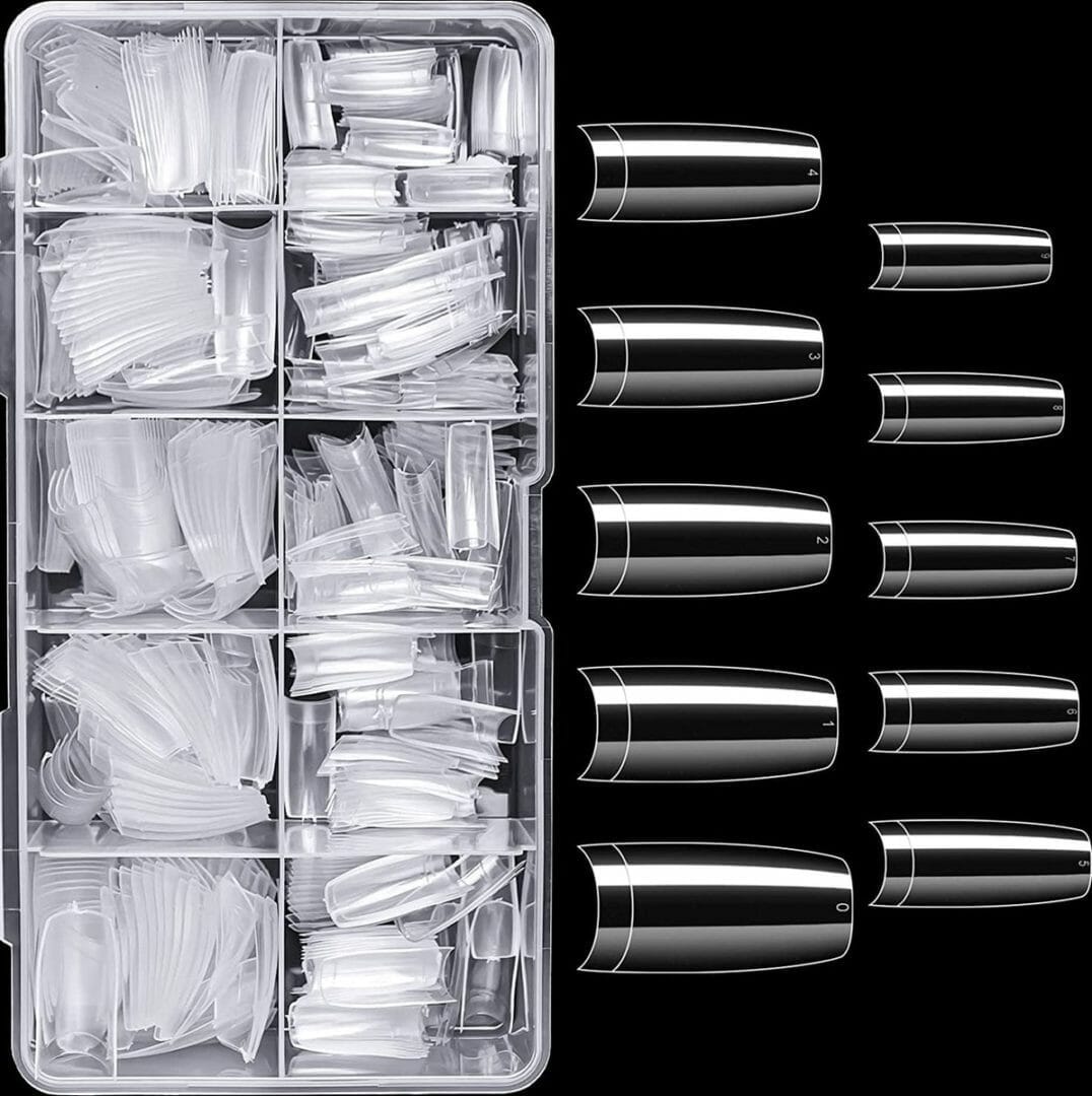 Igoods nepnagels - plaknagels - kunstnagels - nageltips - transparant - 100 stuks Igoods - nageltips - transparant - 100 stuks