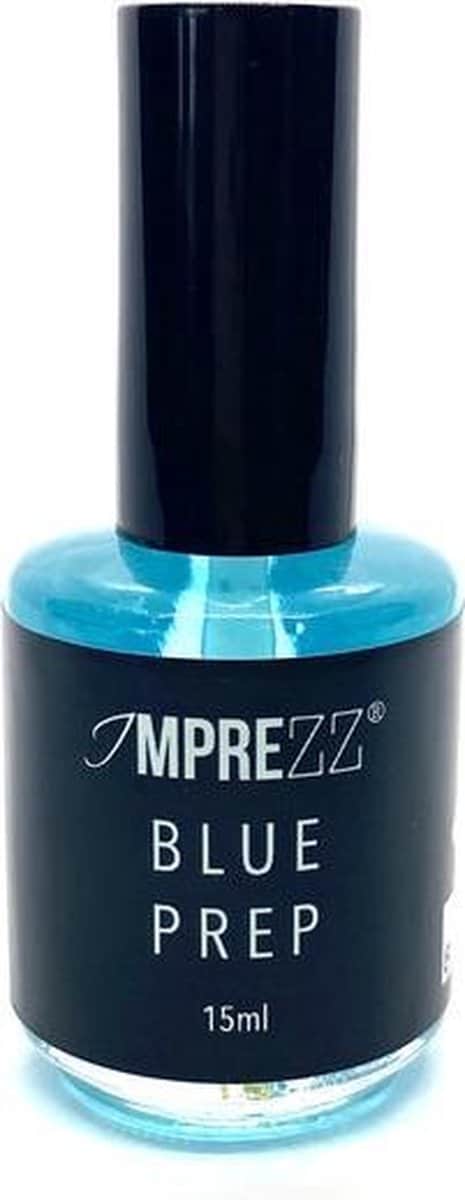 IMPREZZ Blue Prep | Voor het schoonmaken en ontvetten van de nagelplaat | 15ml | Onmisbaar voor de perfecte voorbehandeling voor gellak en kunstnagels