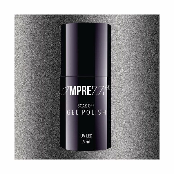 IMPREZZ® Gellak | 104 | 6 ml. | Zilver Metallic (donker)