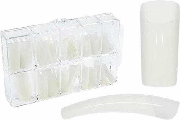 Iso products nageltips set - transparant - acryl nagels en gelnagels - 100 stuks