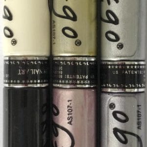 IZGO Naildesign 2 in 1 Nagellak DUO Nail Art Pen Metallic Shine set + zwart en wit pen