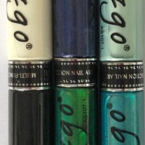 IZGO Naildesign 2 in 1 Nagellak DUO Nail Art Pen Ocean met extra zwart en wit pen