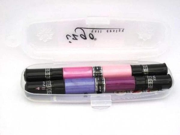 IZGO Naildesign 2 in 1 Nagellak DUO Nail Art Pen Pinky Violet Set