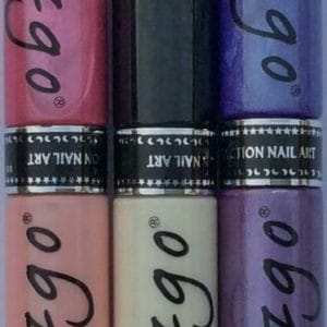 IZGO Naildesign 2 in 1 Nagellak DUO Nail Art Pen Pinky Violet Set met extra IZGO zwart en wit pen