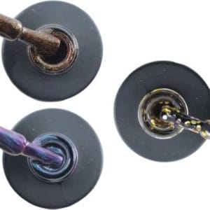 Influence Gellac #NIGHTSERIE - UV / LED Gellak - Gel nagellak - Gel lak - Bruin / Glitter Blauw / Glitter / Magneet / Groen / Goud / Zilver / Glitter - Startersset - 3 x 10 ml