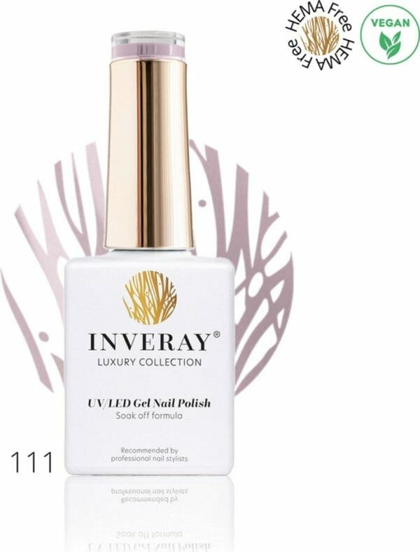 Inveray gellak - gel polish nr. 111 - peace - professionele gelpolish ook voor thuis - hema 12 free - vegan - kleur beige bruin - nagellak - nagels - manicure