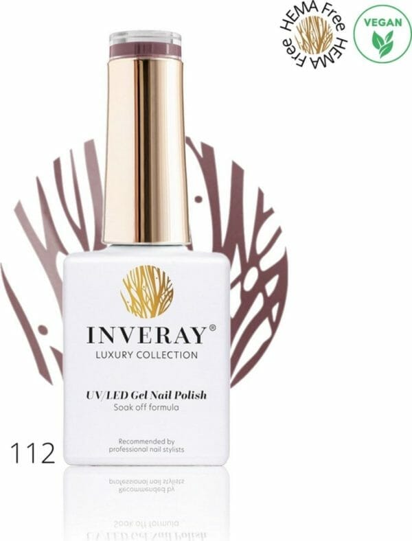 Inveray gellak - gel polish nr. 112 - invention - professionele gelpolish ook voor thuis - hema 12 free - vegan - kleur bruin - nagellak - nagels - manicure