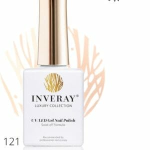 Inveray Gellak - Gel Polish Nr. 121 - Boracay Bay - Professionele Gelpolish ook voor thuis - HEMA 12 vrij Vegan - Kleur Naturel - French nails - Nagellak - Nagels -Manicure - Nagelstylist