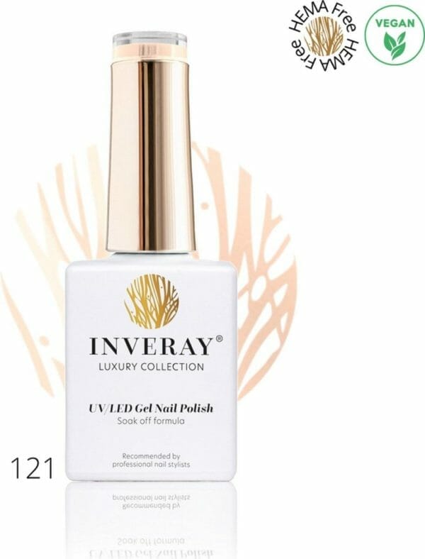 Inveray gellak - gel polish nr. 121 - boracay bay - professionele gelpolish ook voor thuis - hema 12 vrij vegan - kleur naturel - french nails - nagellak - nagels -manicure - nagelstylist