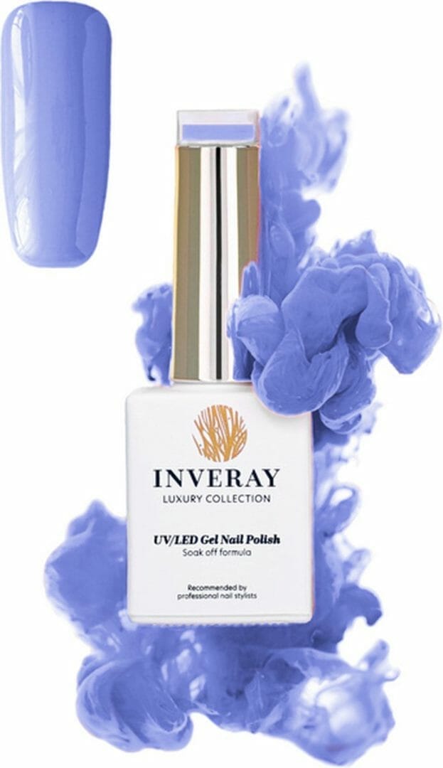 Inveray Gellak - Gel Polish Nr. 128 - Lavender Sky - zowel voor de professional als voor thuis - HEMA 12 free