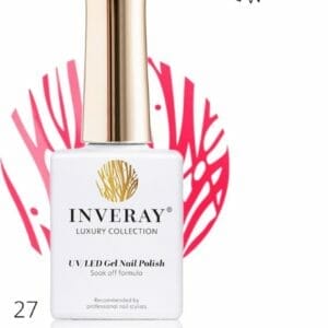 Inveray Gellak - Gel Polish Nr. 27 - Impulse - Professionele Gelpolish ook voor thuis - HEMA 12 free - Vegan - Roze Nagellak - Nagels - Manicure - Nagelstylist