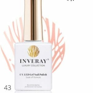 Inveray Gellak - Gel Polish Nr. 43 - Fragility - Professionele Gelpolish ook voor thuis - HEMA 12 free - Vegan - Beige - Naturel - Nagellak - Nagels - Manicure - Nagelstylist