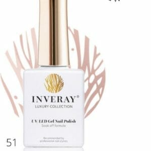 Inveray Gellak - Gel Polish Nr. 51 - Excellency - Professionele gellak ook voor thuis - HEMA 12 free - Vegan - Kleur Bruin - Nagellak - Nagels - Manicure