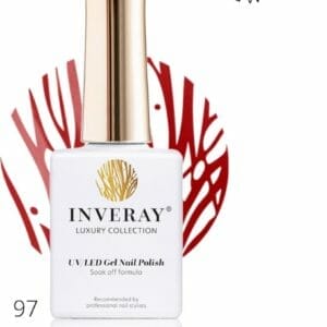 Inveray Gellak - UV/LED - Gel Polish Nr. 97 - Ambition - Professionele Gelpolish ook voor thuis - HEMA 12 vrij - Vegan - Rode Nagellak - Nagels