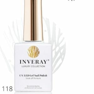 Inveray Gellak - UV/Led - Gel Polish Nr. 118 - Purity - Professionele gellak ook voor thuis - HEMA 12 free - Vegan - French Manicure - Nagellak - Nagels